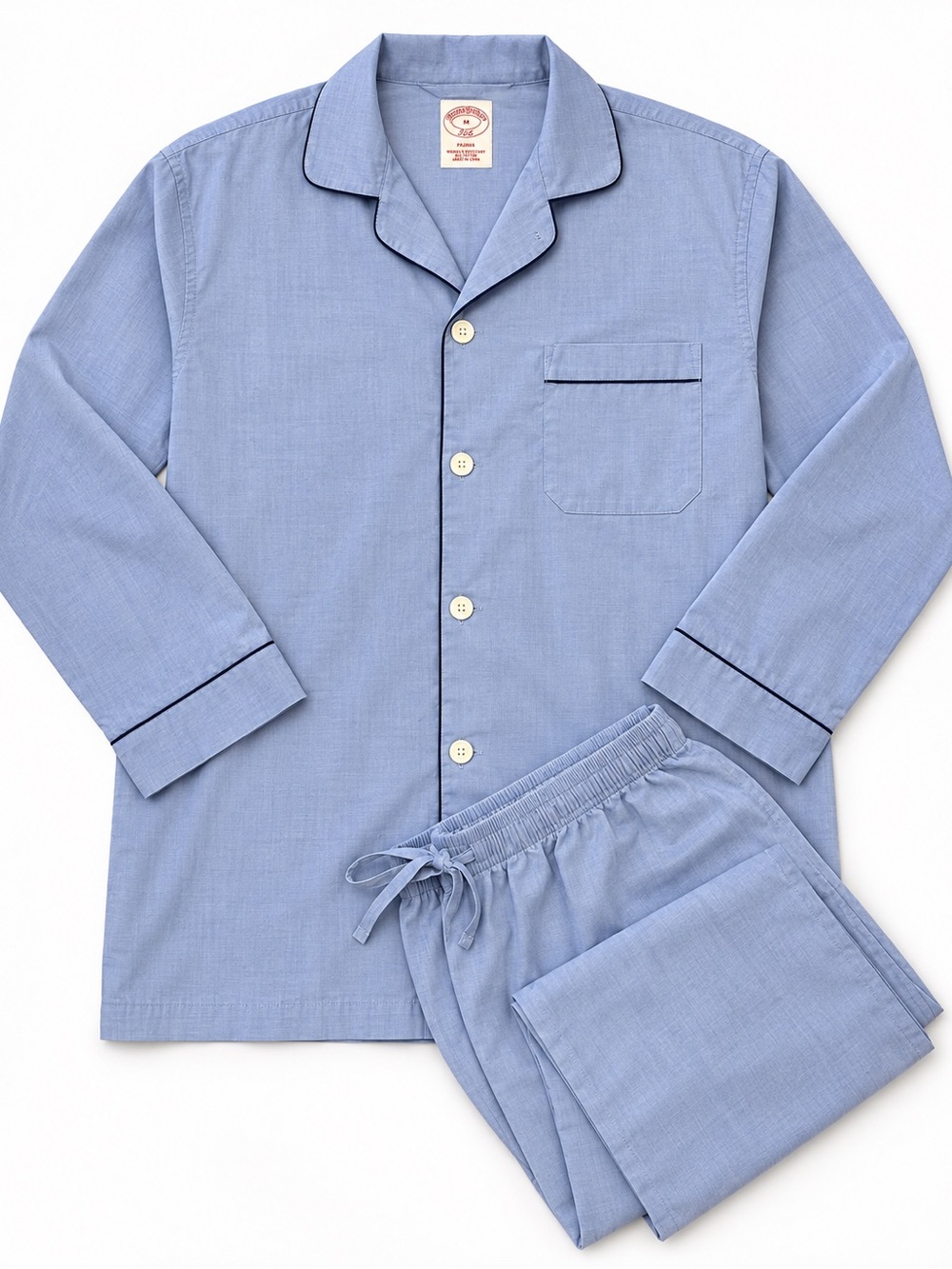 Classic Light Blue Men’s Pajama Set